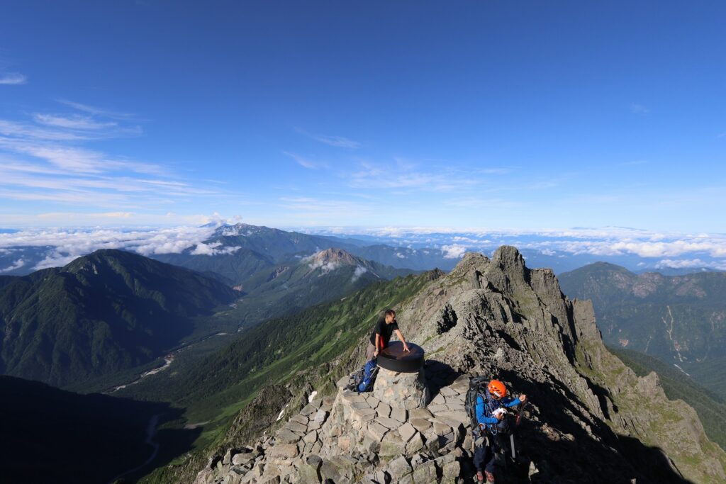 穂高岳からの焼岳